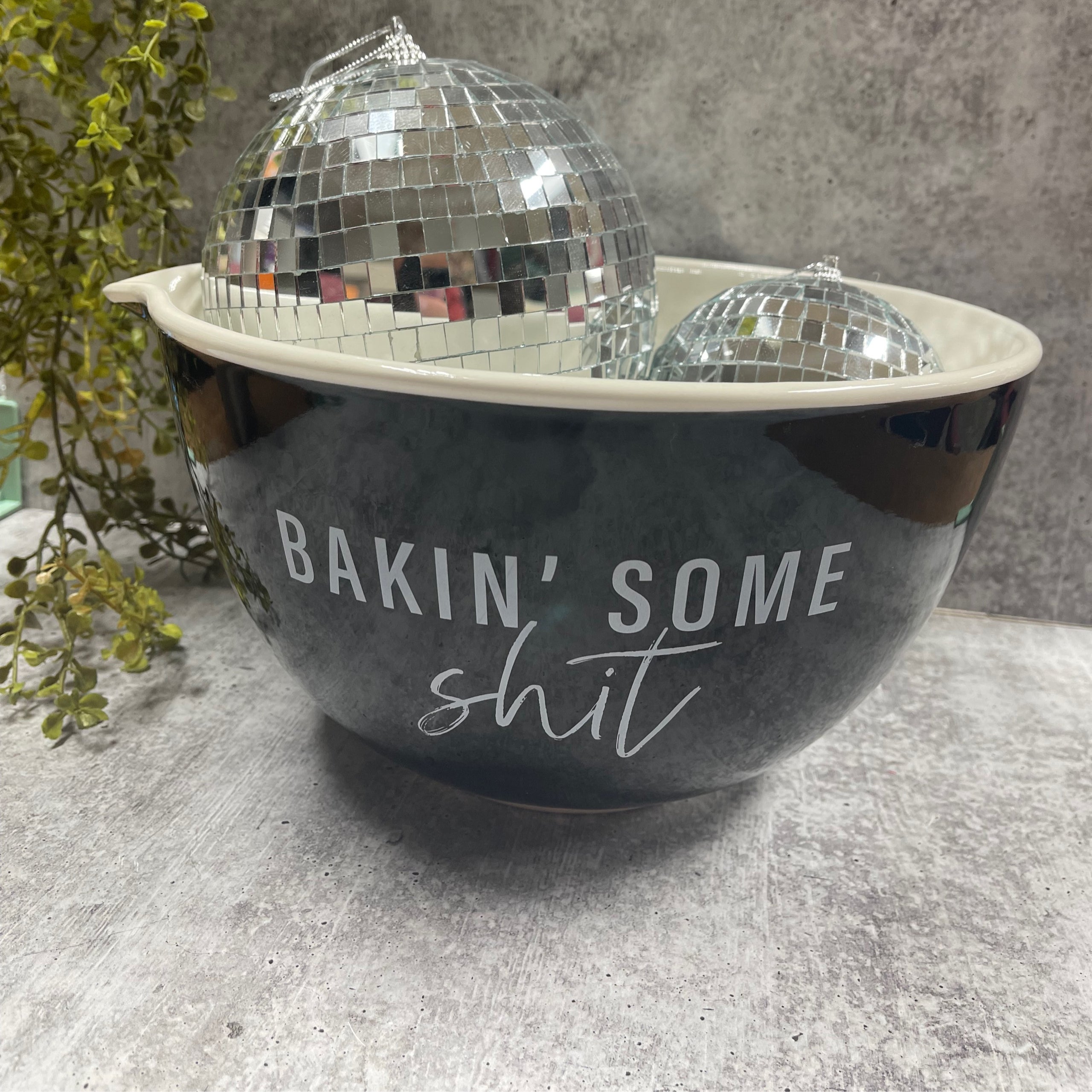 Bakin' Some Shit Mixing Bowl - Large | K's Junktique