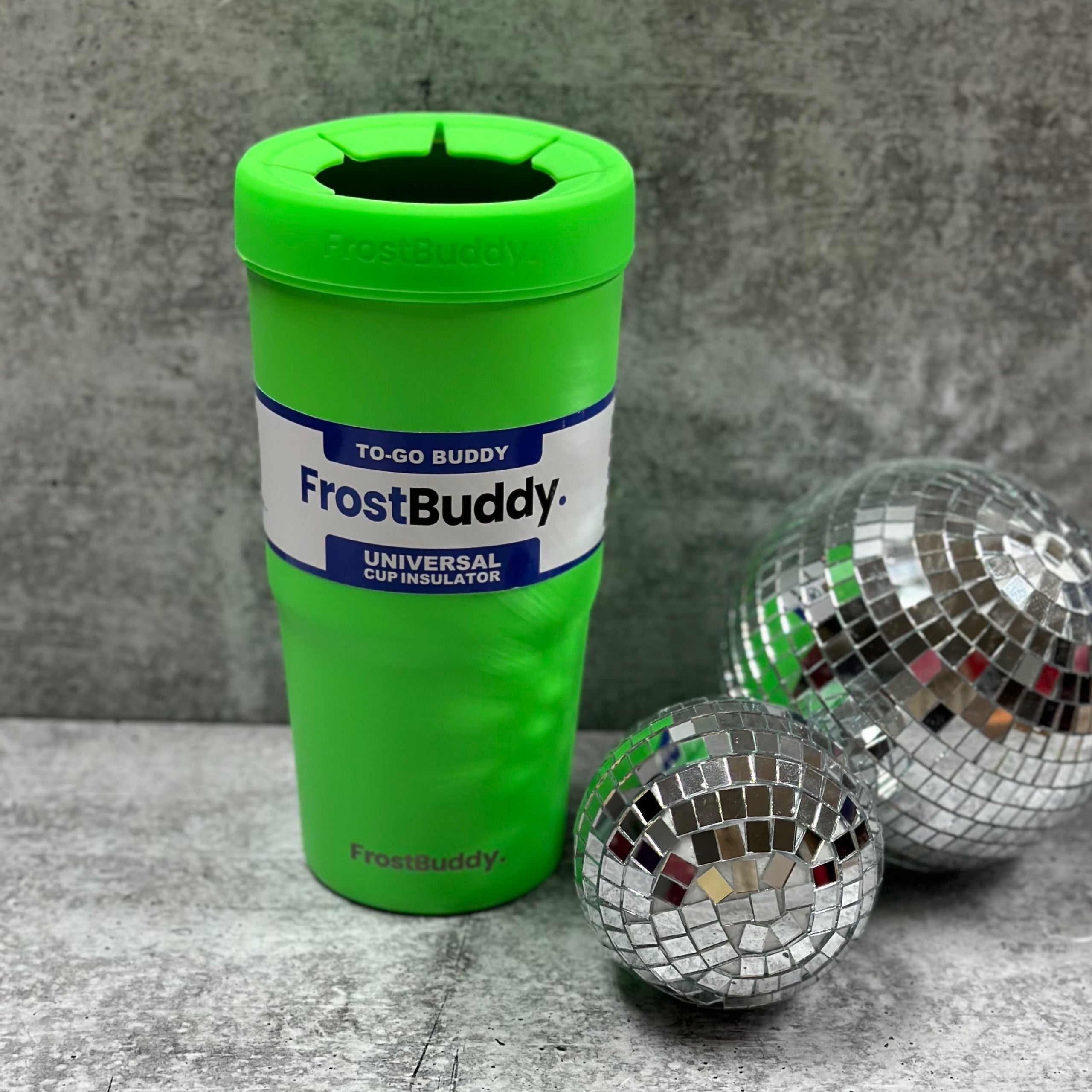 Frost Buddy, To-Go Universal Cup Insulator - Neon Green